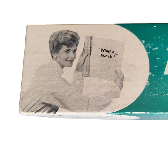 Vtg Mutual Adjustable Hand Punch No 20 Original Box Metal 2 or 3 Hole Made USA - Picture 13 of 16